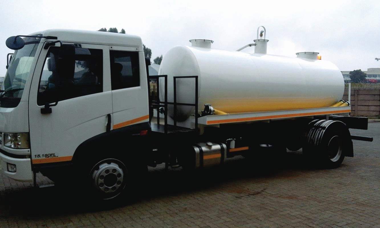 Mthosa-branded vacuum tanker truck